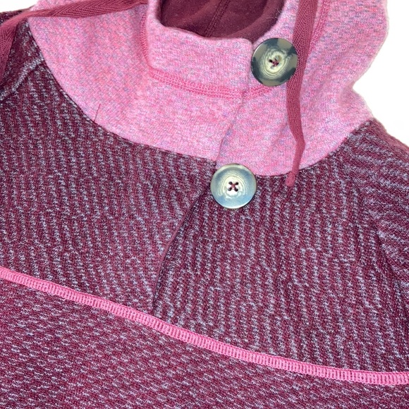 Prana Hooded Longline Wool Blend Top - Picture 2 of 5